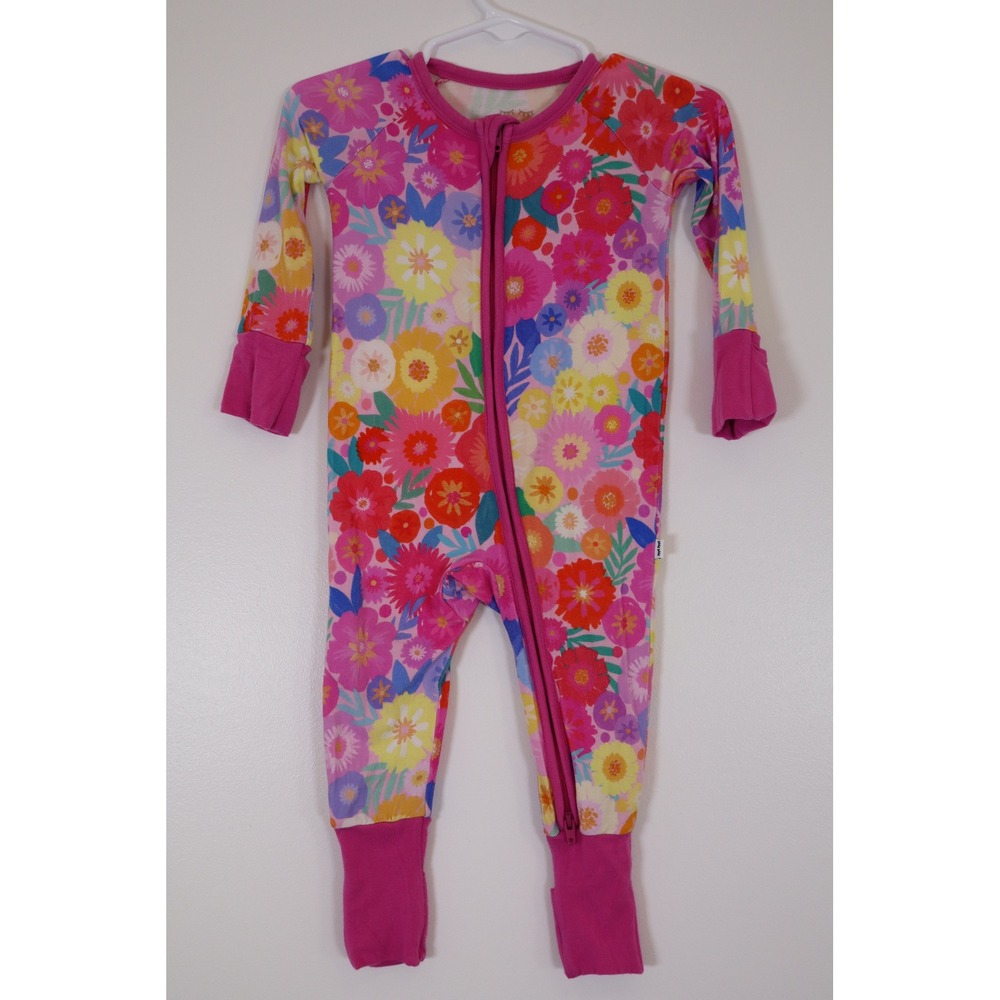 Little Sleepies Rainbow Blooms Zippy 3-6 Months